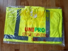 Uni Pro  High Visability ANSI Class III Rain  Jacket  Sz XL