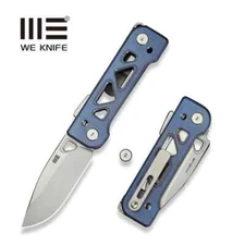 We Knife Co Ltd Tyro Folding Knife 2.88" CPM-20CV Steel Blade Titanium Handle