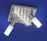 Deutsche Energiespar Deckenleuchte Nickel Halogen Strahler 7 Flammig