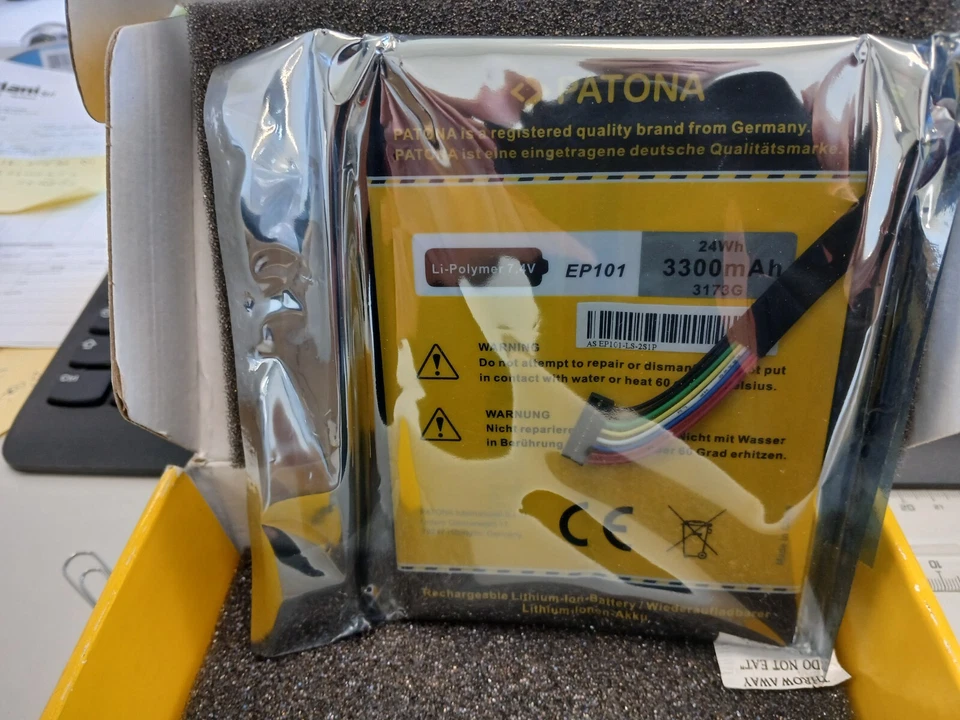 BATTERIA PER ASUS EP101, 3300MAH, 7,4V, 2 CELLS PATONA - Imagem 2 de 3