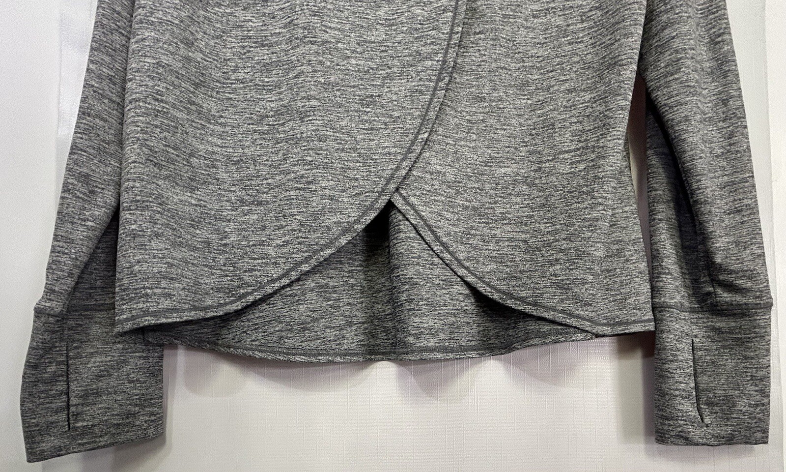 ATHLETA UPF Tulip Back Heathered Gray Split Back … - image 4