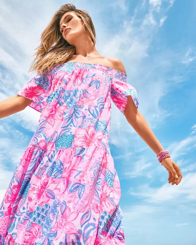 Lilly pulitzer maxi dress with sleeves cheap