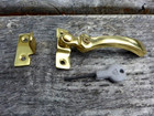 SOLID BRASS WINDOW CASEMENT HANDLE WITH ALLEN KEY FOR DEADLOCKING THE HANDLE LQ-