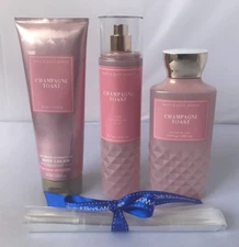 Bath & Body Works  CHAMPAGNE TOAST  Gift  SET Mist ,Body Cream,Shower Gel 