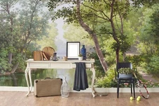 3D Oil Landscape Wallpaper Wall Mural Removable Self-adhesive Sticker 451