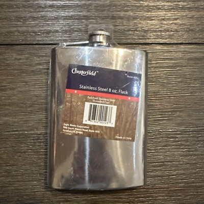 Chesterfield Stainless Steel 8 oz Flask Brand New!!
