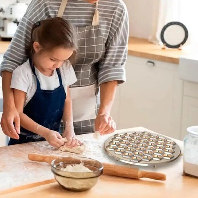 Dumpling, 37 Holes Dumpling Aluminum Ravioli Maker Bakeware Pastry Kitchen Accessories