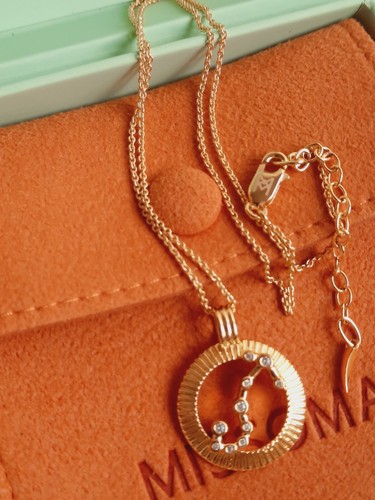 Missoma Scorpio Zodiac Pendant Necklace New With Box - Picture 9 of 10