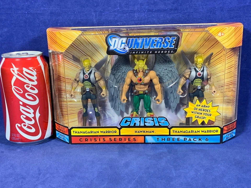 Novo 2 DC Universe Crisis Pacote com 3 Figuras HAWKMAN Starfire RAVEN Capt Boomerang 4 6 - Imagem 2 de 4