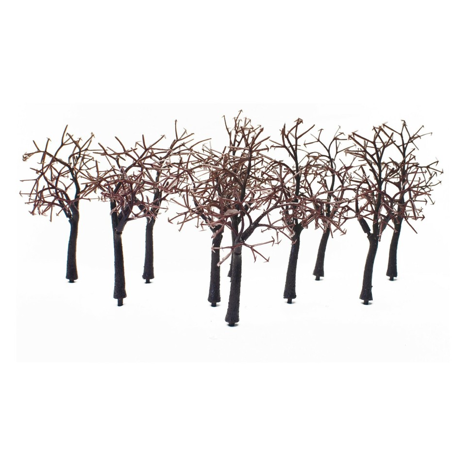 20 x Model Trees 11cm Deciduous HO OO N Scale Landscape Scenery Wargame