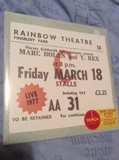 Marc Bolan T Rex Live Rainbow Theatre 1977 2LP Record Store Day 2017 rsd rsd2017