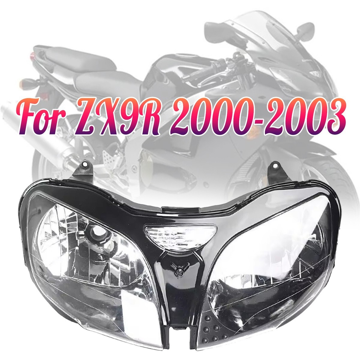Fit for KAWASAKI NINJA ZX9R 2000-2003 Headlight Assembly Headlamp