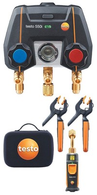 Testo 550i Smart Digital Manifold Kit with wireless temperature and vacuum