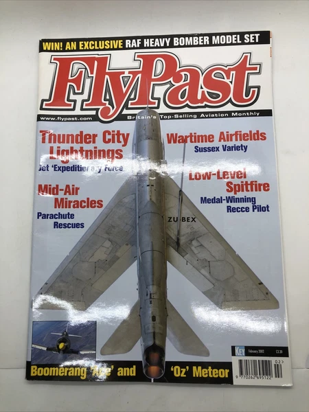 Fly Past Magazine Feb 2002 Thunder City Lightning Parachute Rescue Sussex Ace OZ