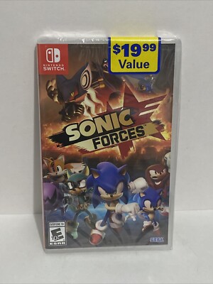 New Sealed Sonic Forces Nintendo Switch