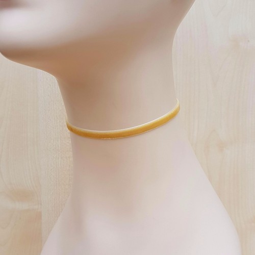 Classic Velvet Choker Band 6mm 35 Colours Stainless Steel Findings Handmade - Picture 26 of 36