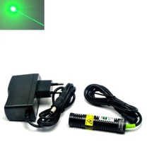 Green Dot 532nm 50mW Laser Diode Module Long Time Working 18x75mm 5V Adapter
