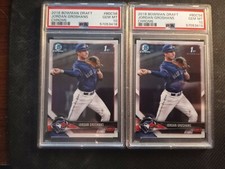 Investor Lot of 2 - Jordan Groshans - PSA 10 - 2018 Bowman Draft Chrome BDC-56