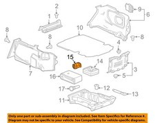 GM OEM 12-24 Camaro Rear Body Floor Interior Trim-Sealer 23119009