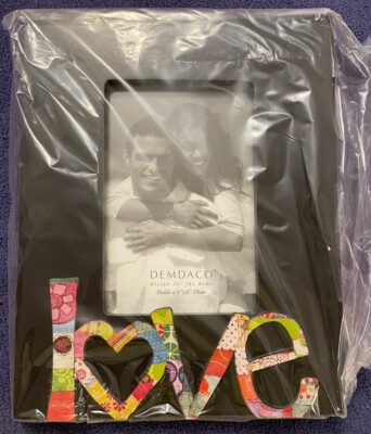 Demdaco Colorful Devotions Love Photo Frame Picture 4 x 6 NEW RARE Fun Colorful