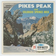 Pikes Peak and Colorado Springs View-Master Packet A-321 with Factory TEST Reels