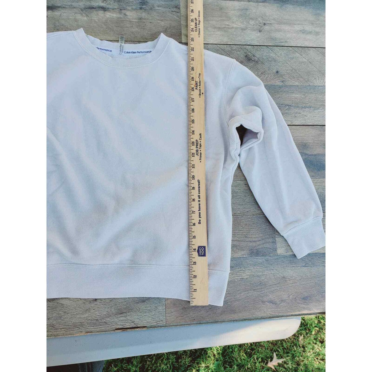 Calvin Klein Performance sz M Sweatshirt pull over crop | eBay