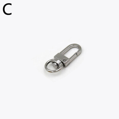 Carabiner Keyring 10 Pcs Swivel Lobster Clasp Clips Snap Hooks Keychain Bag DIY Craft Key-in Jewelry Findings Keyring Making Kit - Foto 8