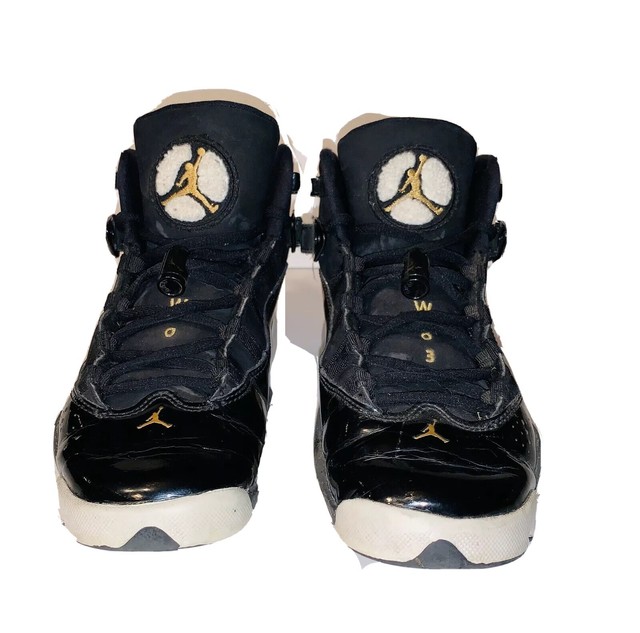 Nike Air Jordan 6 Rings GS Black Metallic Gold Size 4.5Y | eBay