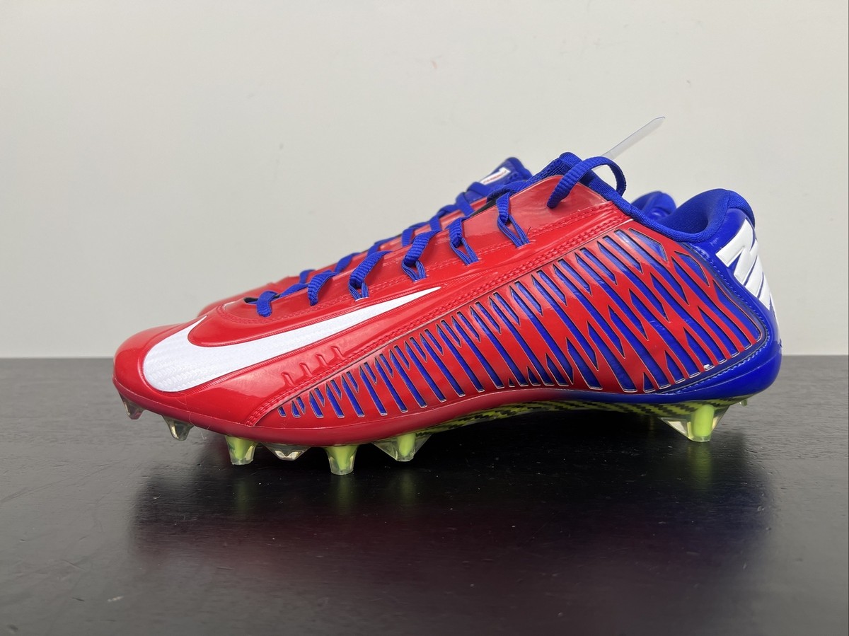Size 13.5 Nike Vapor Carbon Elite 2.0 TD Football Cleats Red/Blue