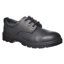 Image of PORTWEST Safety Shoes S3 SR Steel Toecap Black Leather Padded Thor FW44