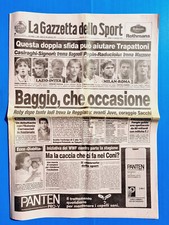 GAZZETTA DELLO SPORT 18 SETTEMBRE 1993 FIGLIA CHIAPPUCCI-CARNASCIALI-BAGGIO-WWF