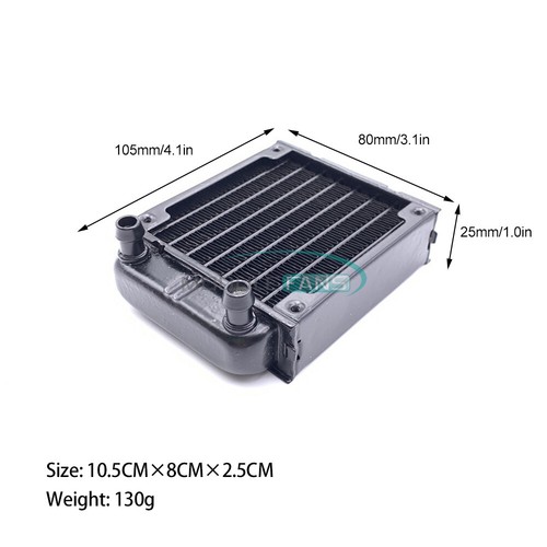 Aluminum Computer Radiator 80/120mm Water Cooler Cooling For CPU Heatsink - Picture 12 of 12