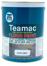 Teamac Floor Paint Industrial Heavy Duty Fast Drying Dark Grey 5 Litre 5L