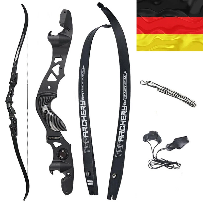 25-60lbs Bogenschießen 62" lLF Recurvebogen, 19" Riser for Athletic Competition