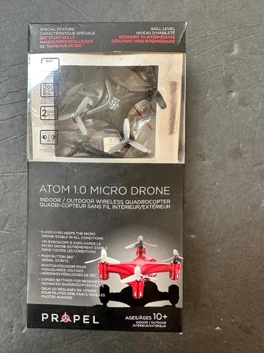 Propel Atom 1.0 Micro Drone Indoor/Outdoor Wireless Quadrocopter - New-  Open Box