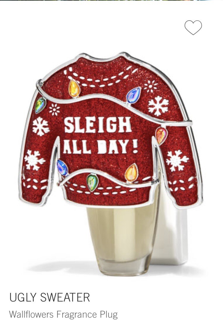 Bath & Body Works Ugly Christmas Sweater Sleigh All Day Wallflower Plug In Refillable Fragrance Diffuser-image