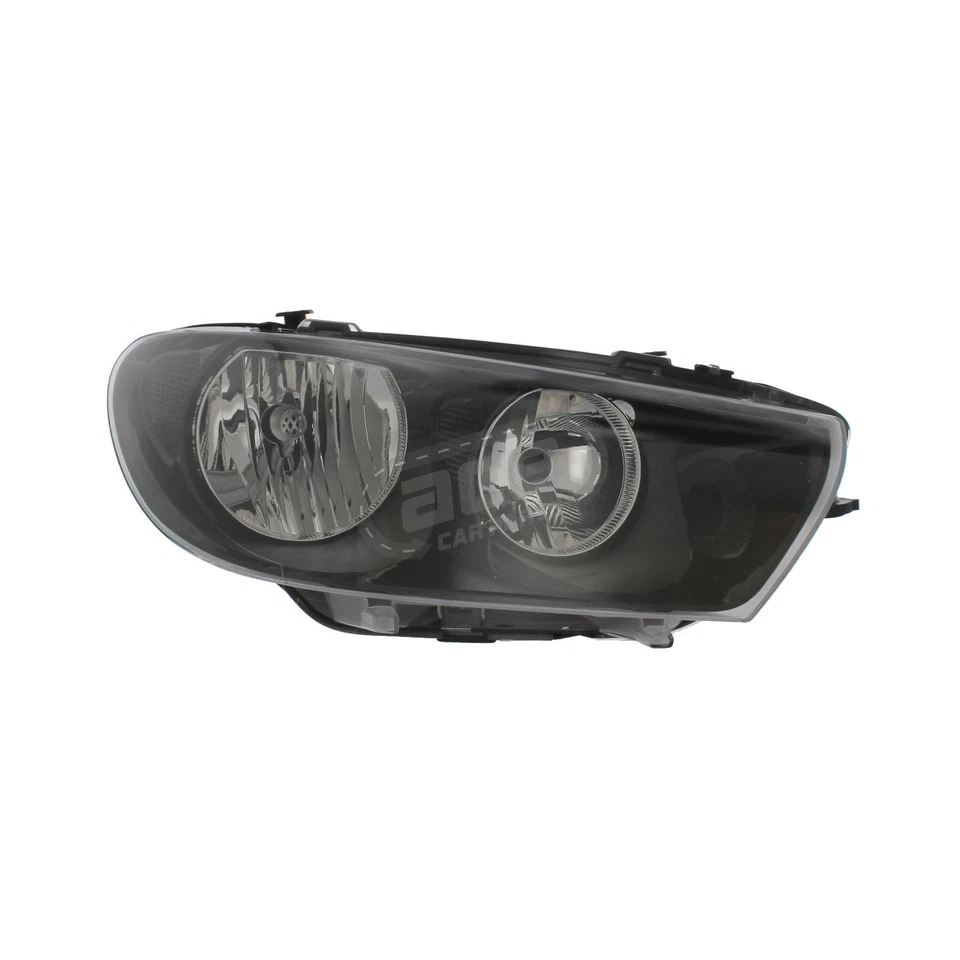 VW Scirocco 2008-2015 Headlights Headlamps Black 1 Pair Drivers & Passenger Side - Image 4 of 4