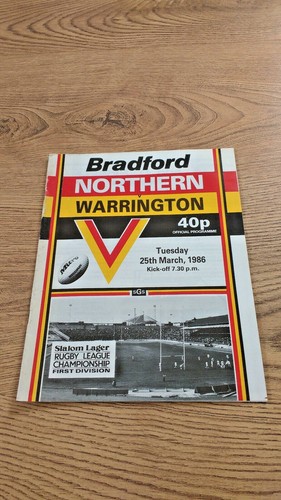 Bradford Northern Rugby League Programmes 1971 - 1993 - Picture 50 of 141
