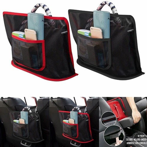 Universal Car Net Pocket Bag Between Car Seat Organizer Storage Mesh