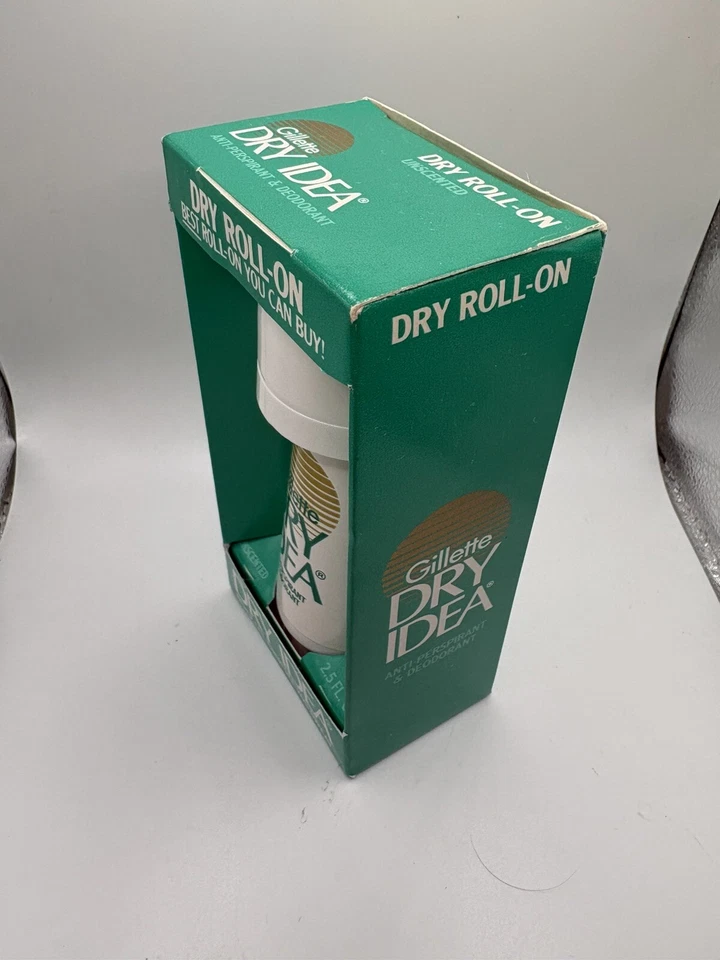 Desodorante antitranspirante Dry Idea Roll-On 1988 de colección nuevo en caja sin perfume Foto 3 de 4