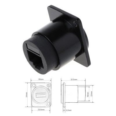 D-Type RJ45 Cat6 Coupler CAT6 D Series Panel-Mount Connector D-CAT6 Ether Con