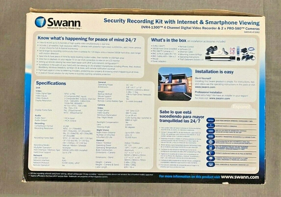 Swann Advanced-Series Security Recording Kit (SWDVK-413002) - Image 2 of 4