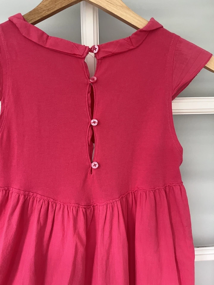 Vestido informal de jersey de algodón rosa brillante NAARTJIE para niñas 10 soleros con volantes XXXXL Foto 3 de 4