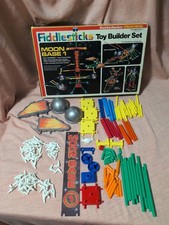 Vtg Fiddlesticks Moon Base 1 Toy Builder Set Incomplete Orig Box EUC 0552