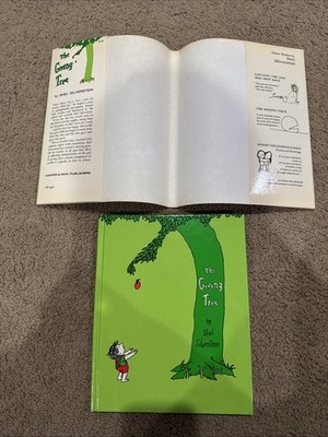 The Giving Tree 1964 Hardcover Book By Shel Silverstein With Dust Cover NICE