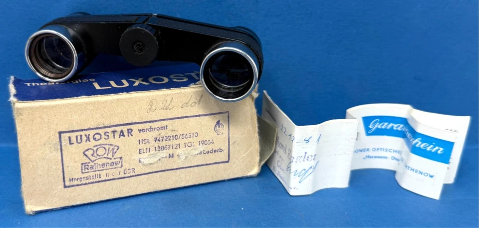 ROW Opernglas Theaterglas Luxostar DDR 1981 - Bild 3 von 4