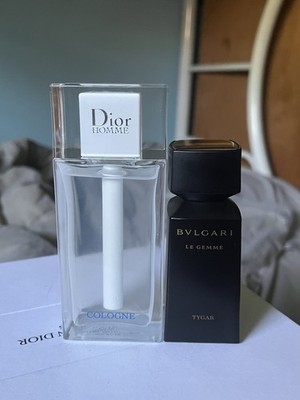 Dior homme cologne 2.5 oz & bvlgari tygar 30 ml