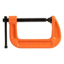 Pony C Clamp 2600 Orange 3 Inch Opening 800 Pound Load Capacity Durable Vise