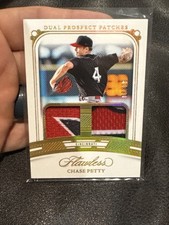 2024 Chase Petty Panini Flawless Dual Prospect Patch  /10 Cincinnati Reds