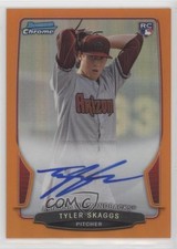 2013 Bowman Chrome Rookie Orange Refractor 10/25 Tyler Skaggs #ACR-TS Auto 3i6